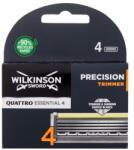 Wilkinson Sword Quattro Essential 4 Precision Trimmer rezerve lame Lame de rezervă 4 buc pentru bărbați