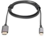 ASSMANN DA-70821 USB C - HDMI A 1, 8m szürke video átalakító kábel (DA-70821)