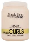 Stapiz Sleek Line Waves & Curls Mask mélyen hidratáló hajpakolás göndör és hullámos hajra 1000 ml nőknek
