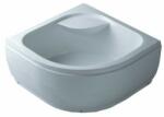 GOBE Cadita de dus 80 x 80 cm, semirotunda, inalt, cu sifon si suport, T08, GOBE (20440306)