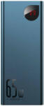Baseus Powerbank Baseus Adaman Metal 20000mAh, PD, QC 3.0, 65W, 2xUSB + USB-C + mikro USB, (kék) (PPIMDA-D03) - scom