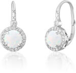 JVD Bájos ezüst fülbevaló fehér opálokkal SVLE0412SH2O100