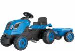 Smoby Tractor cu pedale si remorca Smoby Farmer XL albastru (S7600710129) - ookee