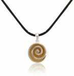  Ezüst Csigavonal Medál - Arany-Fehér
