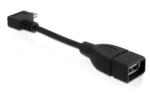 Delock 11cm USB kábel, mikro-B, forgatott - USB2.0-A anya OTG - granddigital