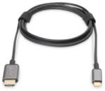 ASSMANN DA-70821 USB C - HDMI A 1, 8m szürke video átalakító kábel