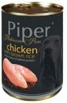  PIPER PLATINUM PURE csirke barna rizzsel, kutyakonzerv, 400 g