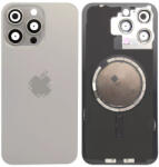 Apple iPhone 15 Pro Max - Sticlă pentru carcasa din spate cu piese mici (Natural Titanium), Natural Titanium