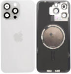 Apple iPhone 15 Pro Max - Sticlă pentru carcasa din spate cu piese mici (White Titanium), White Titanium