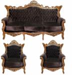 Chairs Deco Set 3 canapea Royal și două fotolii-maro Canapea