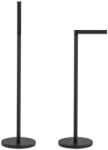Erga Erga, WC papír tartó 2 az 1-ben tálcával, matt fekete, ERG-YKA-P. SP52-BLK (ERG-YKA-P.SP52-BLK)