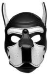 Master Series Spike Puppy BDSM Hood - Black/White