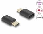 Delock Adaptor USB4 type C port saver 8K60Hz/240W T-M, Delock 60237 (60237)