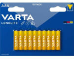 VARTA Elem, AAA mikro, 10 db, VARTA "Longlife" (VELEAAA10B) (VELEAAA10B)