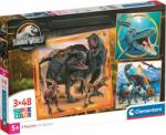 Clementoni Jurassic World 3×48 db-os Supercolor puzzle - Clementoni (25314)