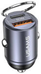 USAMS Incarcator USB, Type-C, Fast Charging, 30W pentru Masina, Usams C38 US-CC206 (CC206CC01) , Tarnish