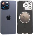 Apple iPhone 15 Pro Max - Hátsó üveg + Kamera lencse + Fémlemez + Magsafe mágnes (Blue Titanium)