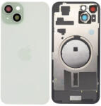 Apple iPhone 15 Plus - Hátsó üveg + Kamera lencse + Fémlemez + Magsafe mágnes (Green), Green