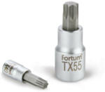 Fortum bitdugófej, torx, 1/2", 61CrV5/S2, mattkróm; TX30, 55mm FORTUM (4700723) - mátrix