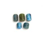  Apatit Albastru Tub Fatetat 12-16 x 10-12 mm - Margele Pietre Semipretioase cu Gaura - Lot 5 Buc
