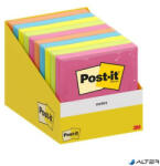 3M Öntapadó jegyzettömb, 76x76 mm, 100 lap, 3M POSTIT, vegyes szín (7100317840) - alter