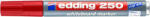 edding Tábla- és flipchart marker, 1-3 mm, kúpos, EDDING "250", piros (4-250002)