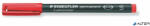 STAEDTLER Alkoholos marker, OHP, 0, 4 mm, STAEDTLER "Lumocolor® 313 S", piros (313-2)
