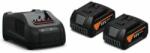 FEIN GAL 1880 CV AS gyorstöltő Li-ion akkukhoz + 2 db GBA Li-ion akkumulátor, 18 V, 5.0 Ah, AS (9 26 04 246 01 0) - geratech