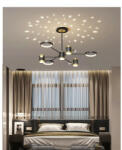  Lustra Led Cu Telecomanda, Elit's, Vidal S, 121 w intensitate reglabila (LS R9082/3+3+1)