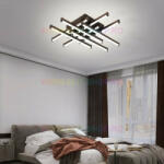 Lustra LED Cu Telecomanda, Elit's Esn174 - 8-BK, 160w (Esn174 - 8-BK)