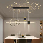  Lustra LED cu Telecomanda Proiector Elit'S wifi 2.4G lumina/rece/calda/neutra intensitate reglabila (LS G3869 BK f)