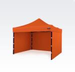 BRIMO Altánok 3x3m Acélkeret 3 Falakkal: Munkasátor Kézműveseknek - plusz 3 oldalfal - Narancssárga