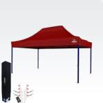 BRIMO Kiállítási sátor 3x4, 5m (45mm acél) | Gyors összeszerelés, hosszú élettartam - 3 oldalfal nélkül - Piros