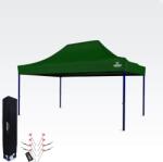 BRIMO Kiállítási sátor 3x4, 5m (45mm acél) | Gyors összeszerelés, hosszú élettartam - 3 oldalfal nélkül - Zöld