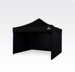 BRIMO Altánok 3x3m Acélkeret 3 Falakkal: Munkasátor Kézműveseknek - plusz 3 oldalfal - Fekete