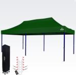 BRIMO Vízálló Party Sátor 3x6m - Gondtalan Ünneplés 16, 5m2 Tető alatt - 3 oldalfal nélkül - Zöld