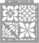 MyWall Patchwork 01 stencil - 3D - 38x42 cm nagy