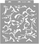 MyWall Scroll stencil - 3D - 38x42 cm nagy