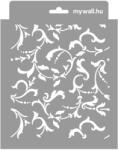 MyWall Scroll stencil - 3D - 18x23 cm mini