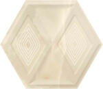 Paradyz Classica Illusion Beige Heksagon Struktura Połysk 19, 8x17, 1 Csempe - burkolatkiraly