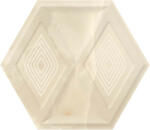 Paradyz Classica Illusion Beige Heksagon Struktura Połysk 19, 8x17, 1 Csempe