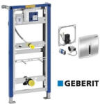 Geberit Set Geberit Duofix pentru urinal cu cadru si clapeta actionare electronica cu infrarosu, crom (GEB111.695.46.5)