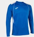 Joma CHAMPIONSHIP VII LONG SLEEVE T-SHIRT hosszú dressz / hosszú póló azúrkék fehér 2XS