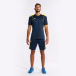 Joma CHAMPIONSHIP VII SHORT SLEEVE T-SHIRT dressz / póló tengerészkék sárga 3XS