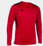 Joma CHAMPIONSHIP VII LONG SLEEVE T-SHIRT hosszú dressz / hosszú póló piros fekete XS