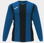 Joma PISA II LONG SLEEVE T-SHIRT hosszú dressz / hosszú póló azúrkék fekete L