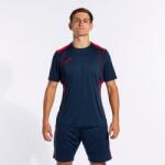 Joma CHAMPIONSHIP VII SHORT SLEEVE T-SHIRT dressz / póló tengerészkék piros M