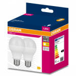 OSRAM 2PAK LED izzó E27 A60 19W = 150W 2452lm 2700K meleg 200° OSRAM ÉRTÉK (4058075634299)