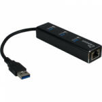 Inter-Tech ARGUS IT-310 USB 3.2 Gen 1 (3.1 Gen 1) Type-A Fekete (88885439)