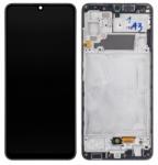 Samsung Galaxy A32 Keret + LCD Kijelző + Érintőüveg, Fekete (GH82-25566A/GH82-25579A)